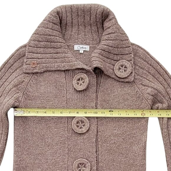 VTG Carducci Lambswool Alpaca Blend Cardigan Sweater Longline Duster - Picture 10 of 13